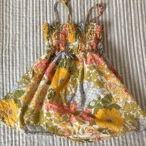 Janie and Jack size 3 Floral Smocked Sundress with Straps